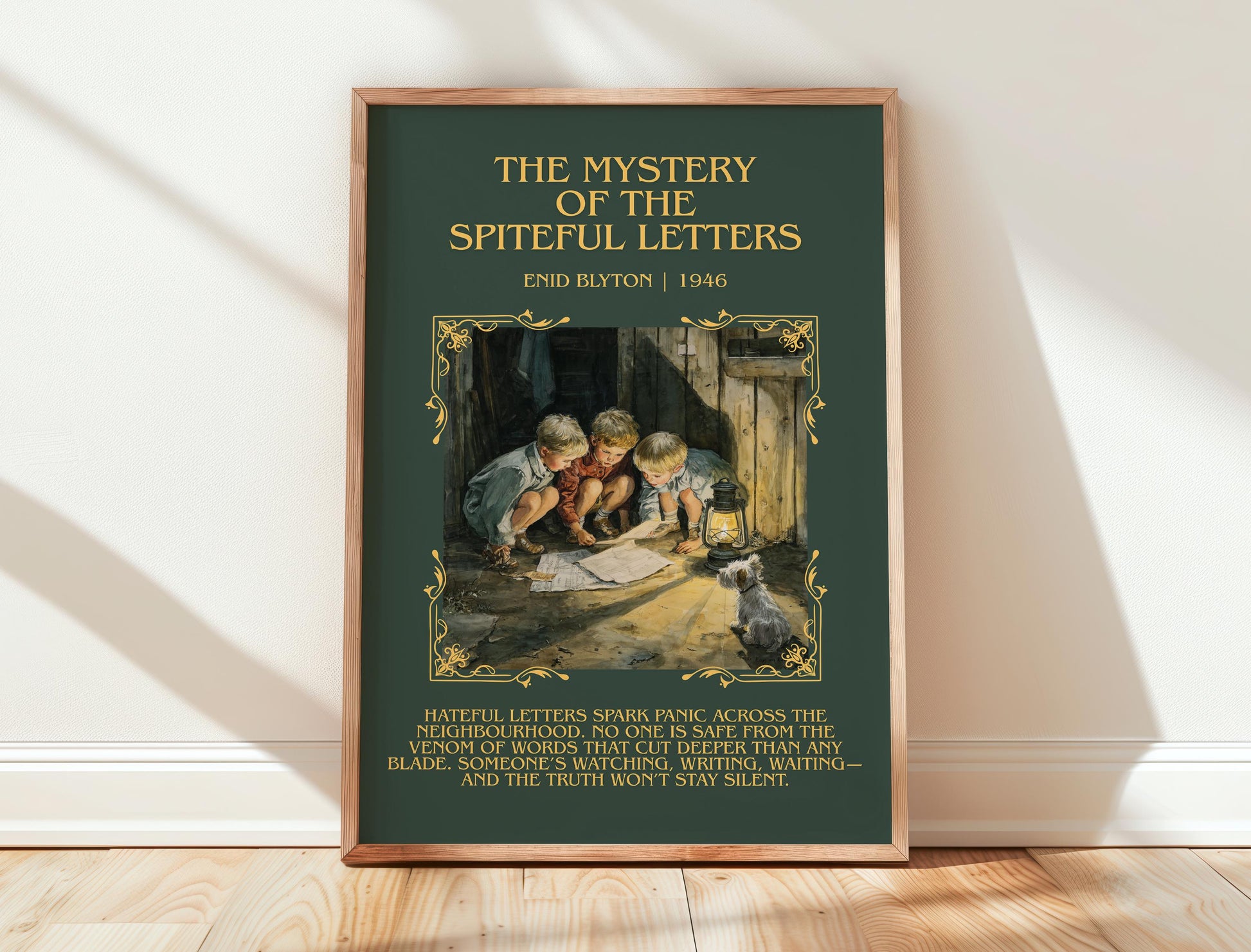 The Mystery Of The Spiteful Letters by Enid Blyton | Descriptive Book Poster | Blurby