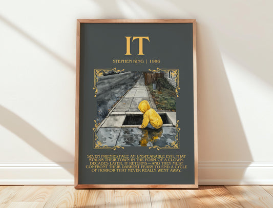 IT by Stephen King | Descriptive Book Poster | Blurby