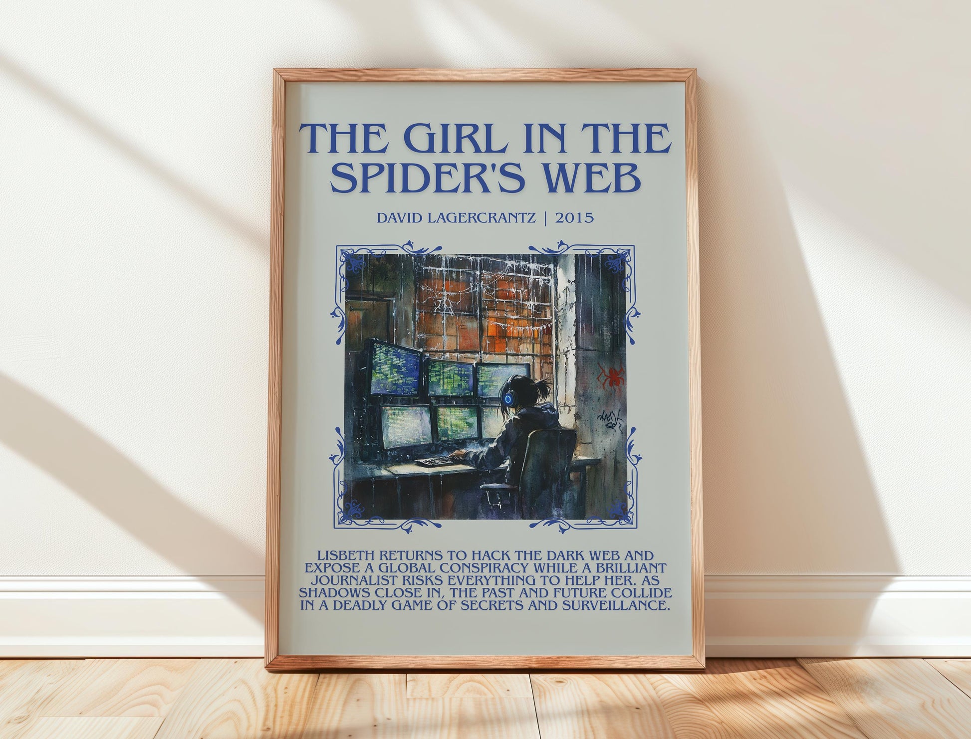 The Girl In The Spider's Web by David Lagercrantz | Descriptive Book Poster | Blurby