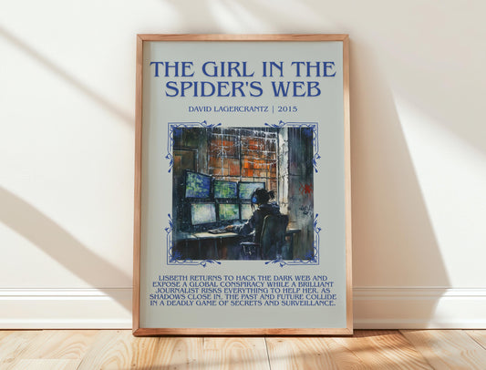 The Girl In The Spider's Web by David Lagercrantz | Descriptive Book Poster | Blurby