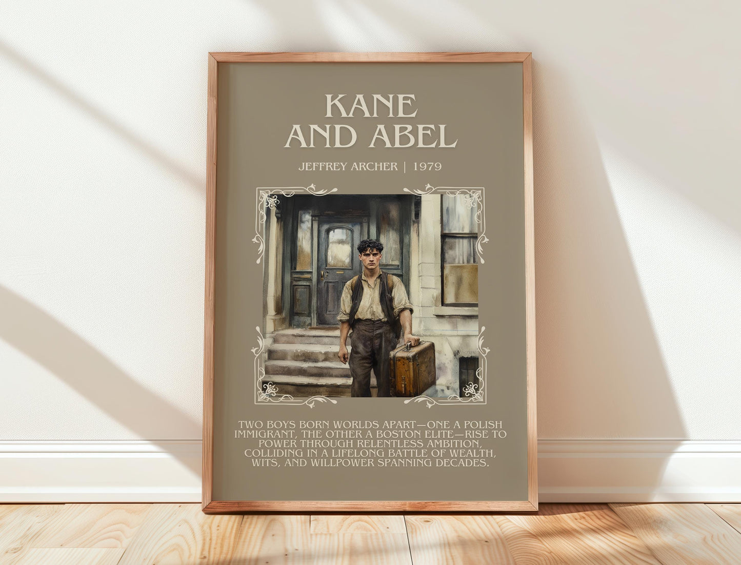 Kane And Abel by Jeffrey Archer | Descriptive Book Poster | Blurby