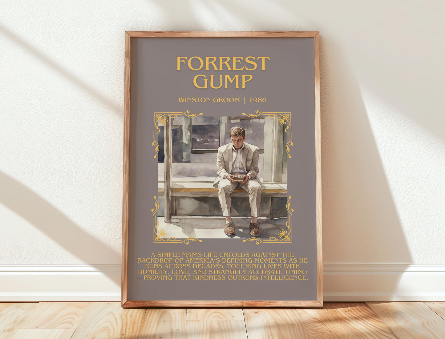 Forest Gump by Winston Groom | Descriptive Book Poster | Blurby