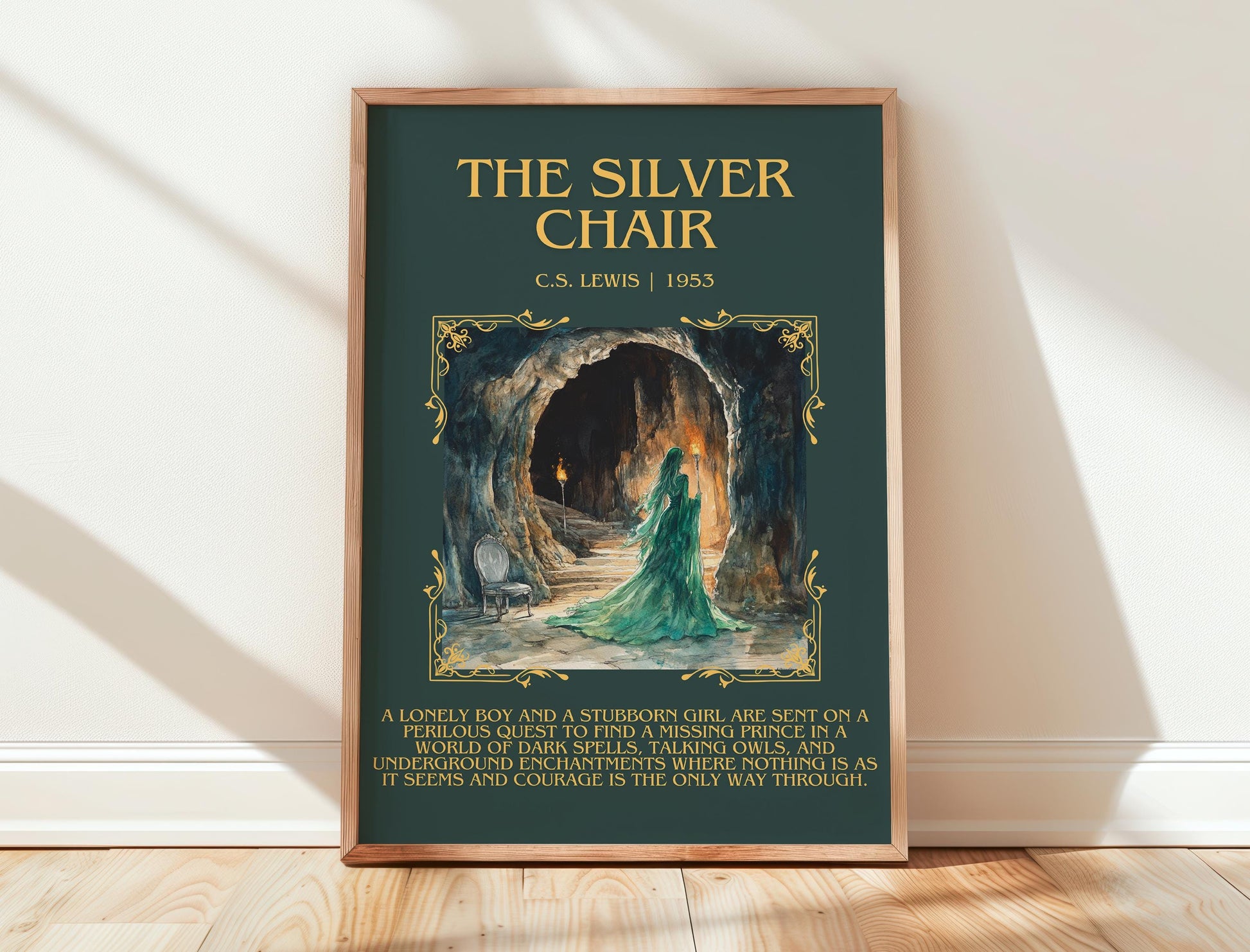 The Silver Chair by C.S. Lewis | Descriptive Book Poster | Blurby