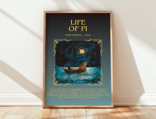 Life Of Pi by Yann Martell | Descriptive Book Poster | Blurby