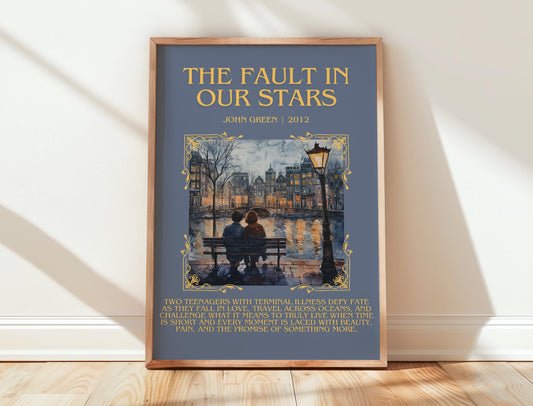 The Fault In Our Stars by John Green | Descriptive Book Poster | Blurby