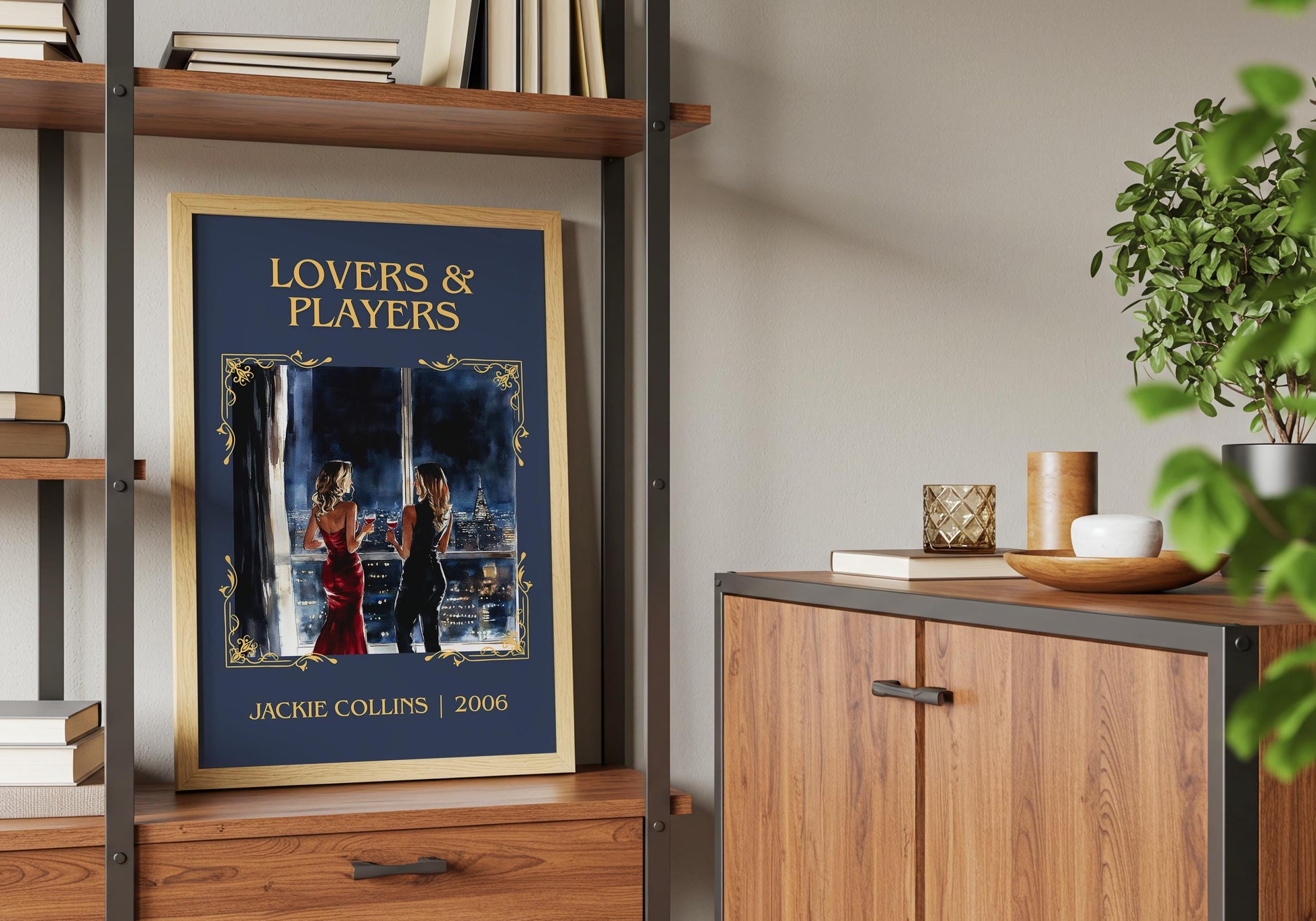 Lovers and Prayers by Jackie Collins | Descriptive Book Poster | Minimalist