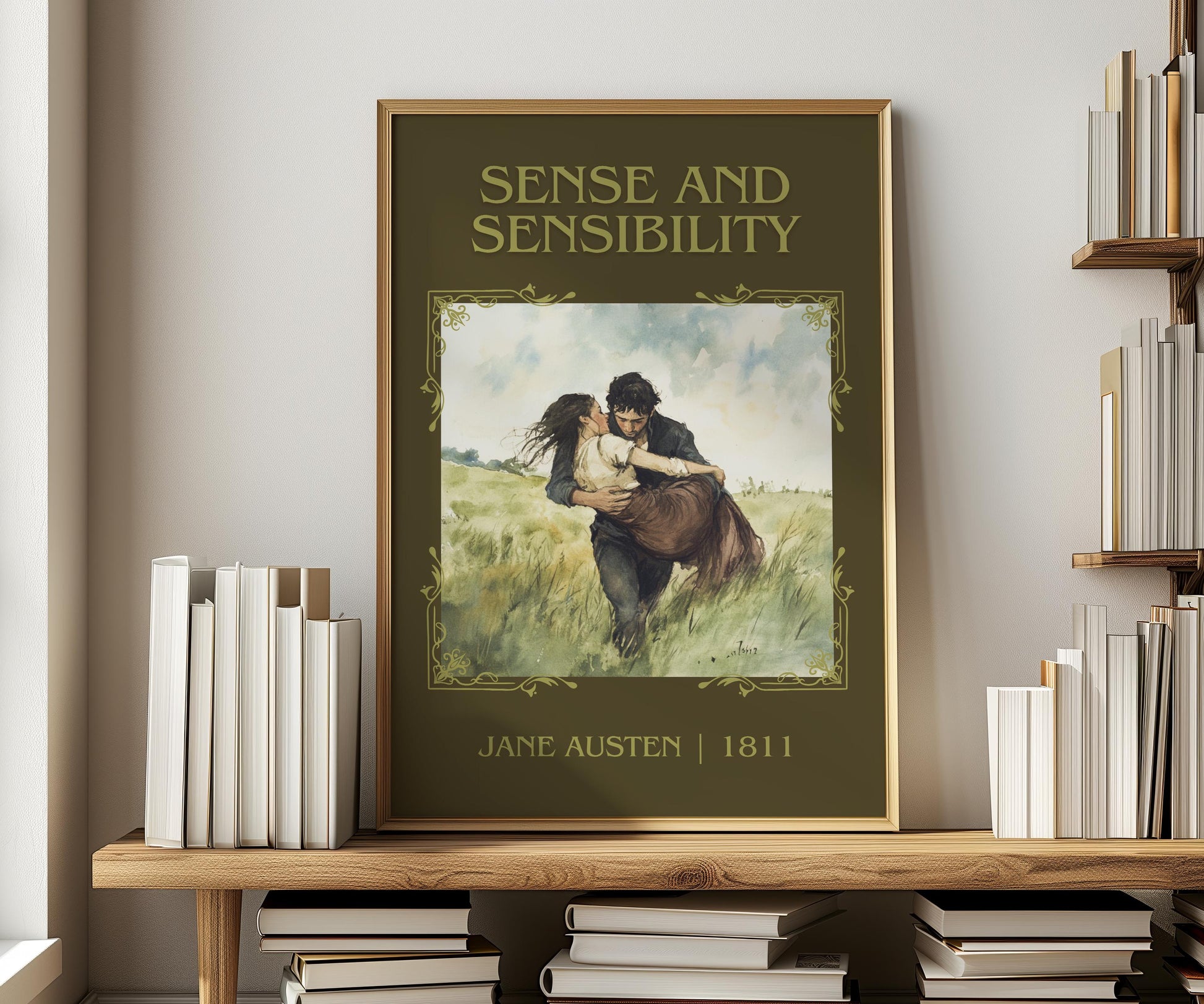 Sense and Sensability by Jane Austen | Descriptive Book Poster | Minimalist