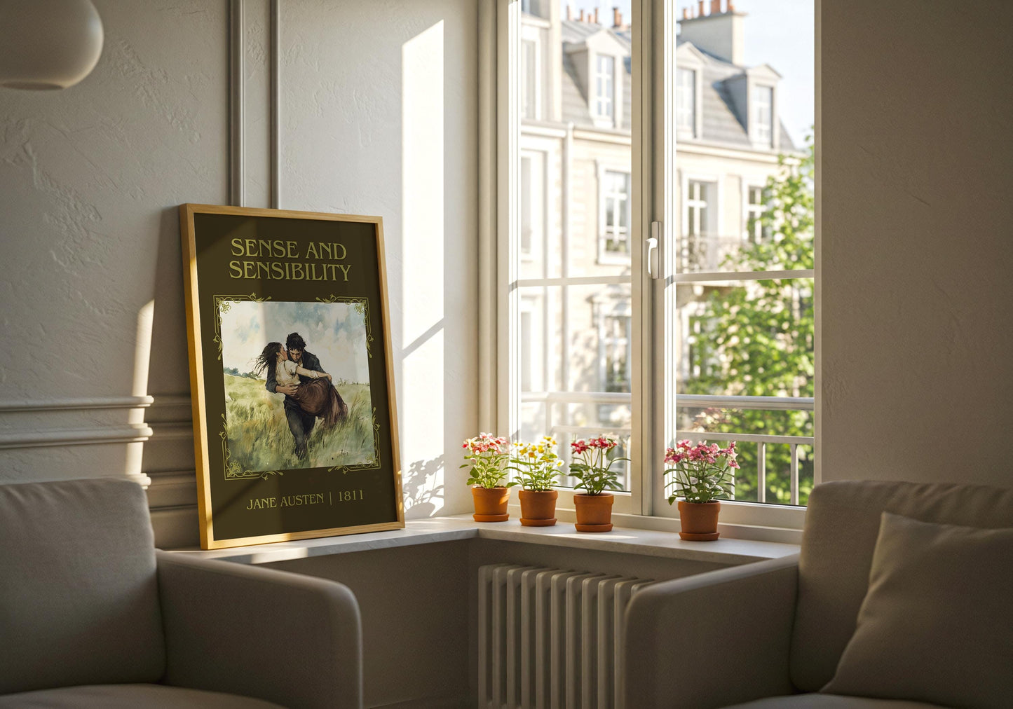 Sense and Sensability by Jane Austen | Descriptive Book Poster | Minimalist