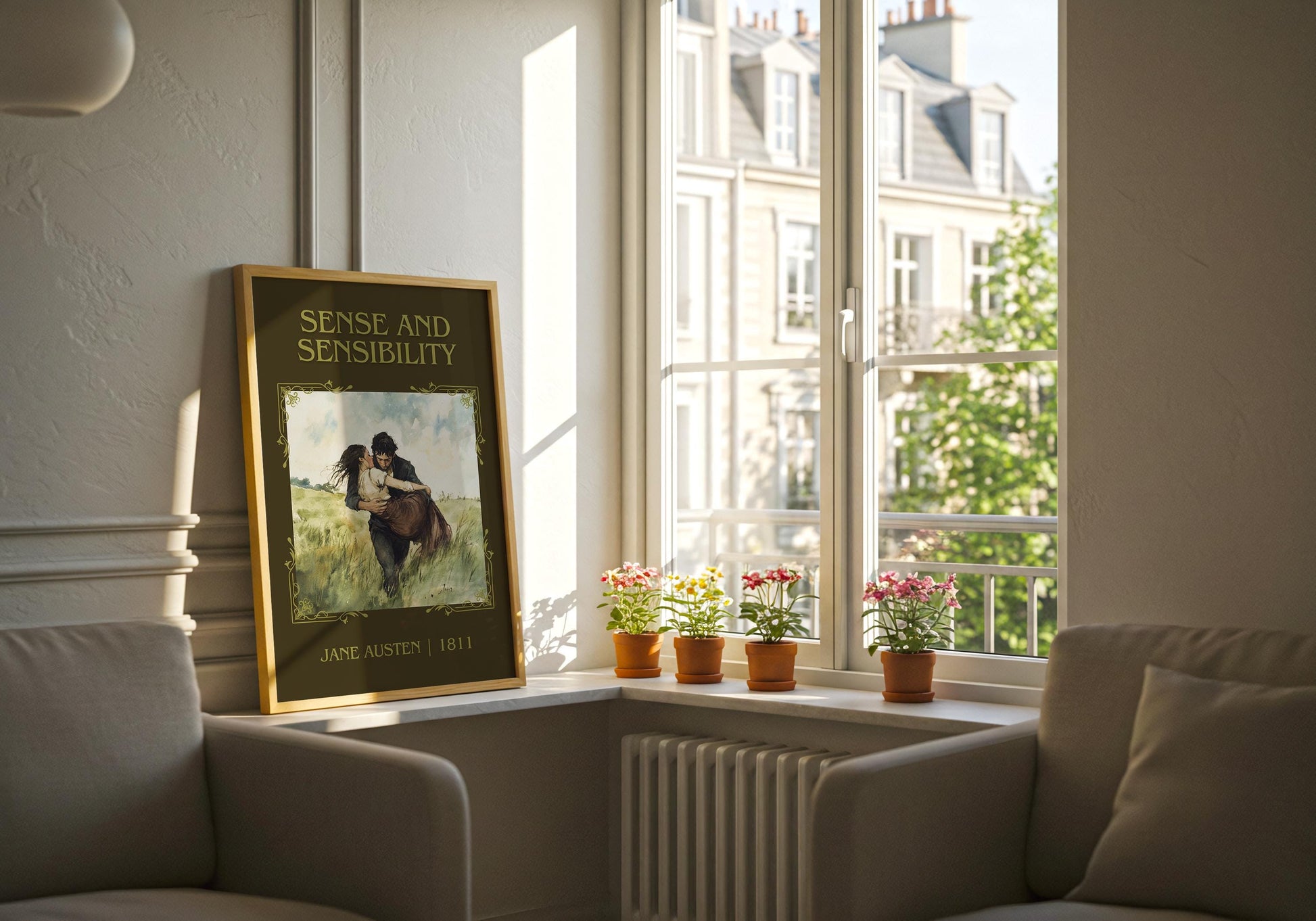 Sense and Sensability by Jane Austen | Descriptive Book Poster | Minimalist