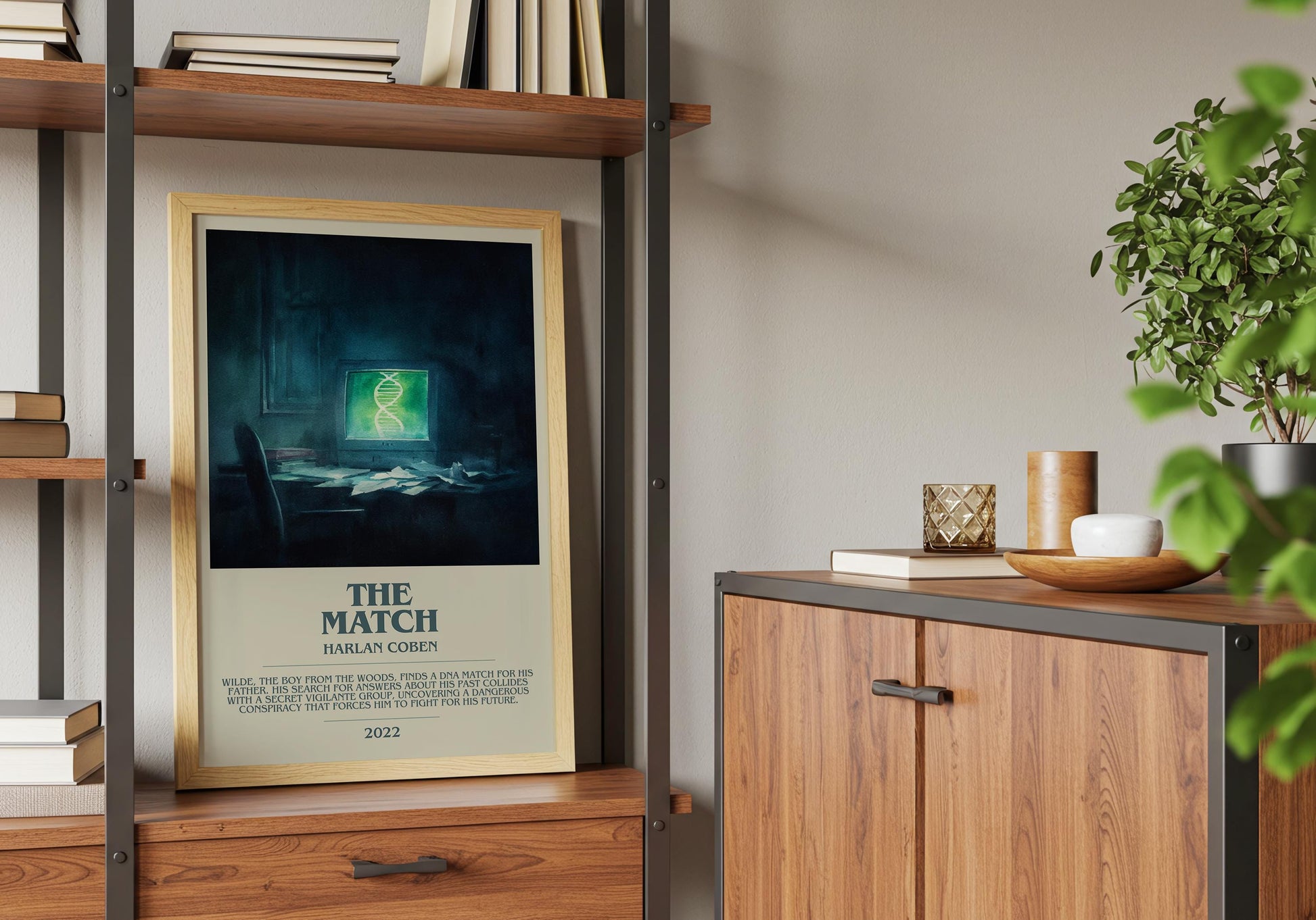 The Match by Harlan Coben | Descriptive Book Poster | Modern