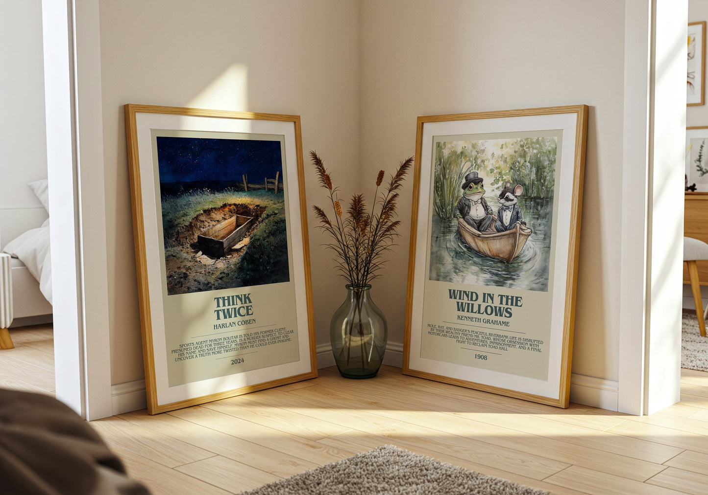 Think Twice by Harlan Coben | Descriptive Book Poster | Modern