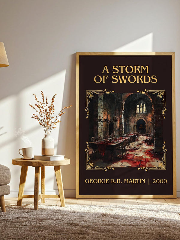 A Storm of Swords classic book art print paper finish options – matte satin gloss