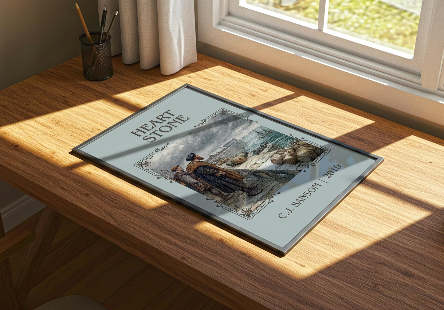 Heart Stone by C.J. Sansom | Descriptive Book Poster | Minimalist