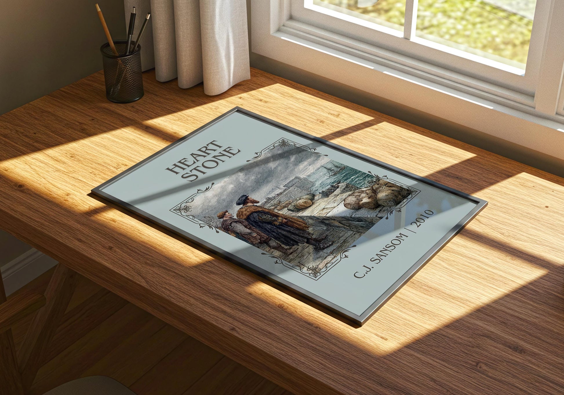 Heart Stone by C.J. Sansom | Descriptive Book Poster | Minimalist