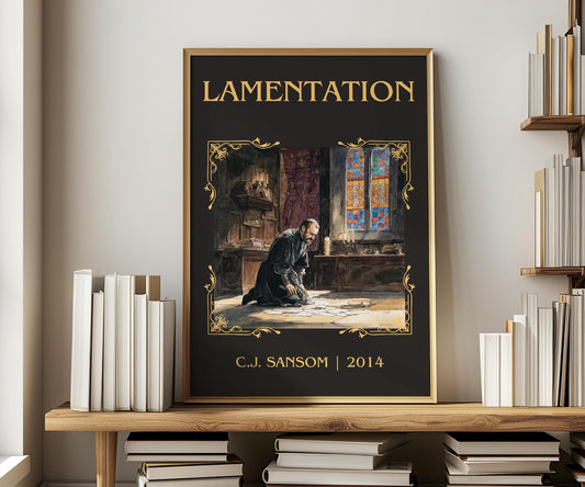 Lamentation by C.J. Samson | Descriptive Book Poster | Minimalist