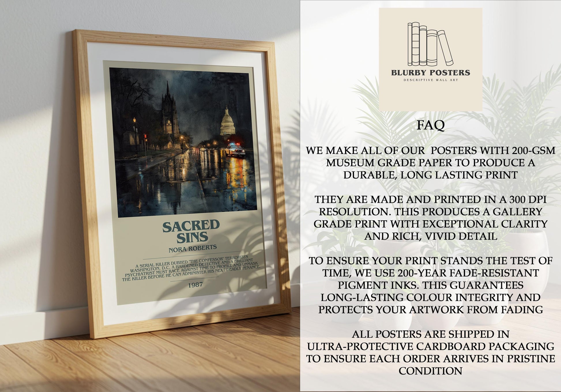 Sacred Sins by Nora Roberts | Descriptive Book Poster | Modern