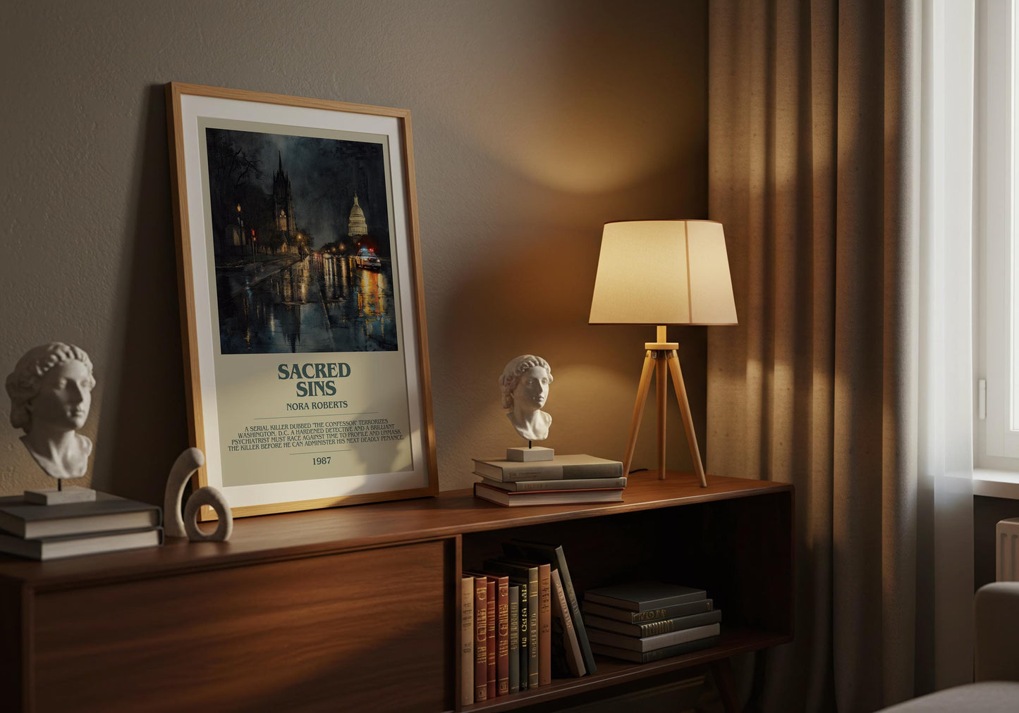 Sacred Sins by Nora Roberts | Descriptive Book Poster | Modern