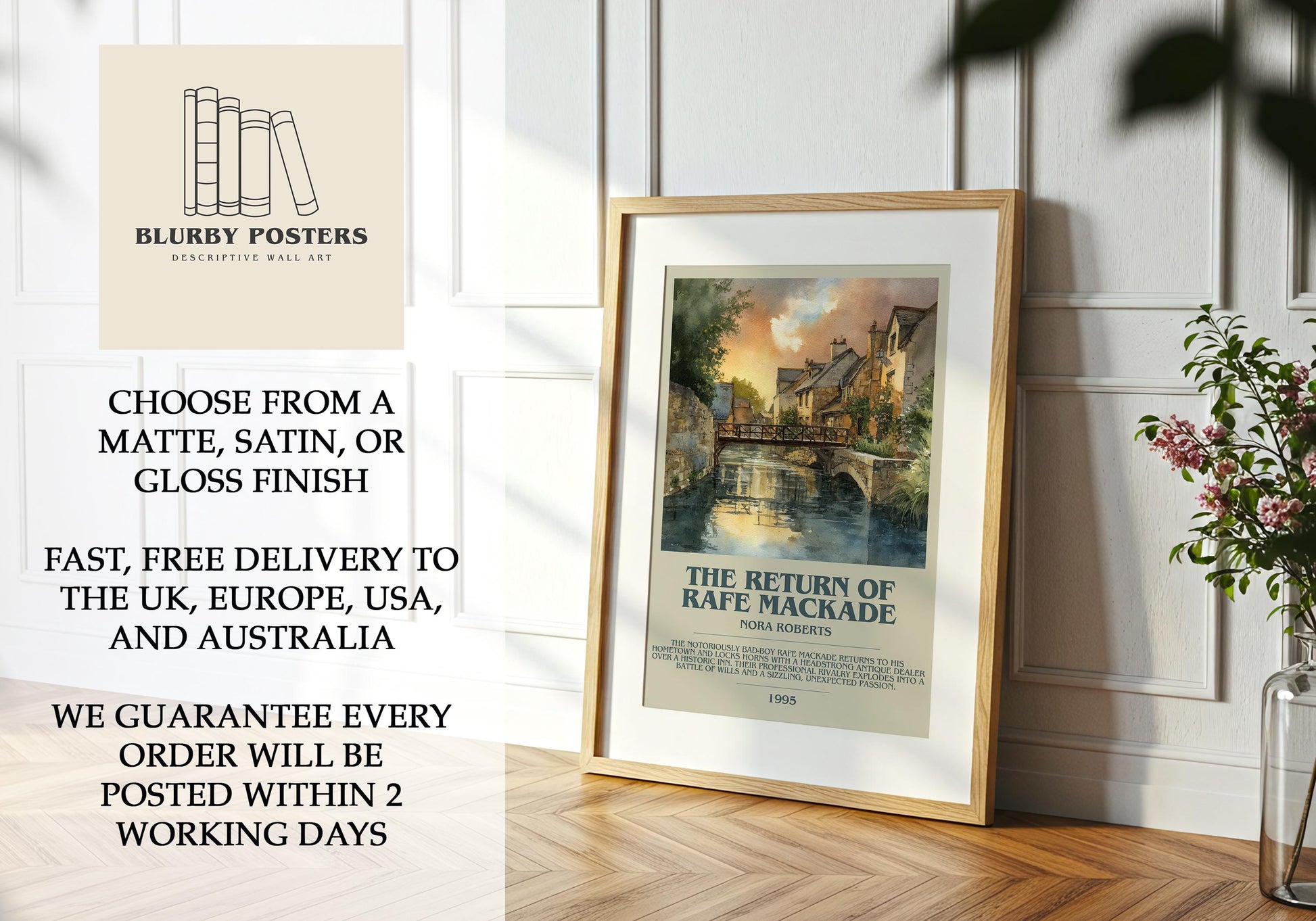 The Return Of Rafe Mackade by Nora Roberts | Descriptive Book Poster | Modern