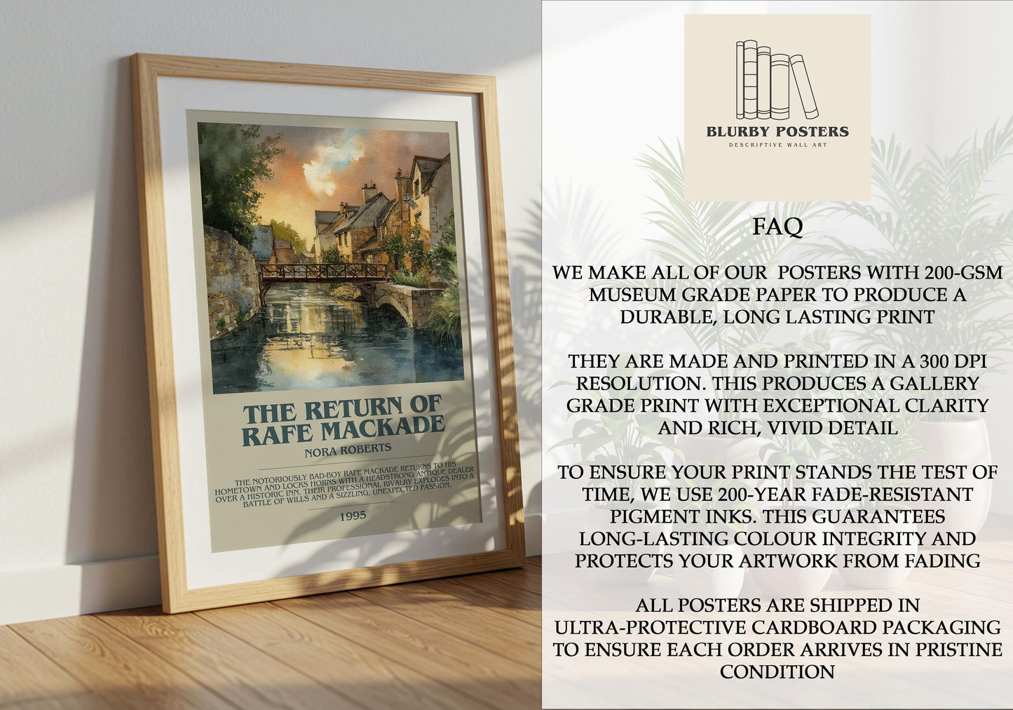 The Return Of Rafe Mackade by Nora Roberts | Descriptive Book Poster | Modern