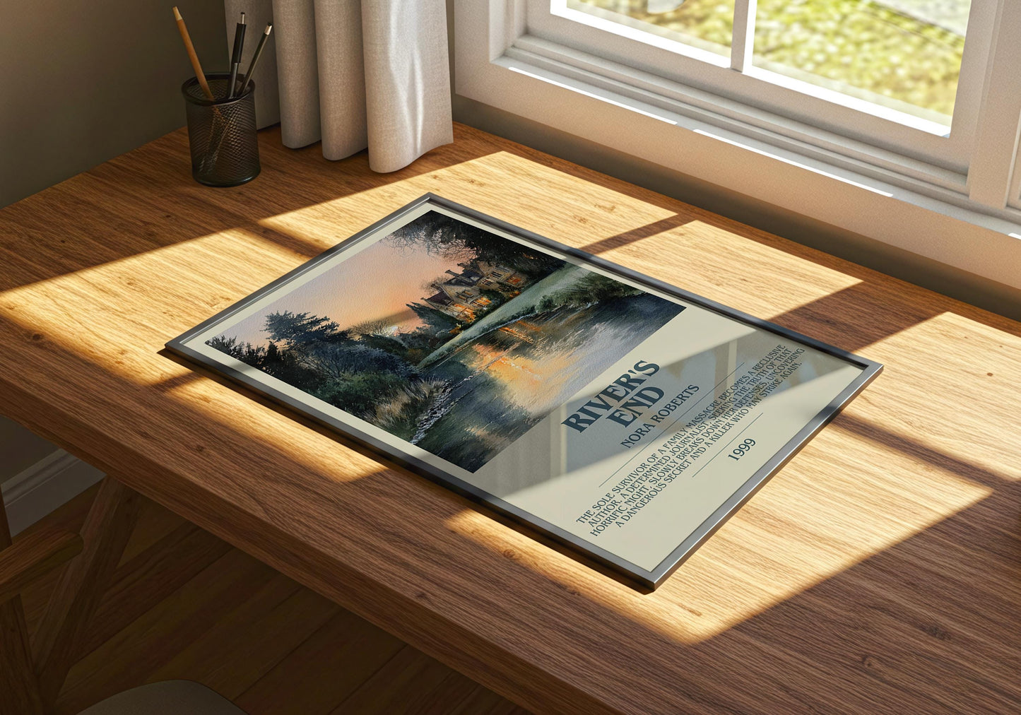 River's End by Nora Roberts | Descriptive Book Poster | Modern