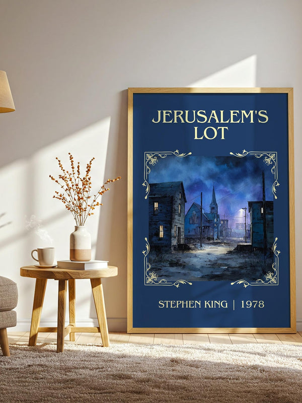 Jerusalem's Lot classic book art print paper finish options – matte satin gloss