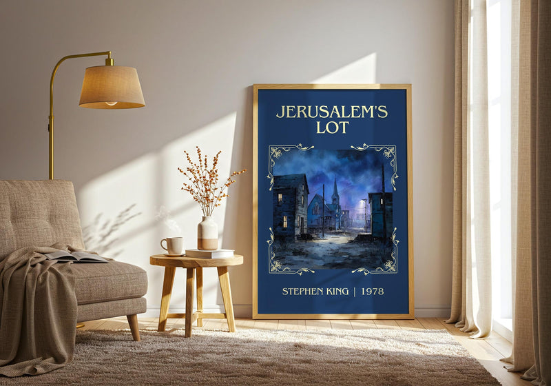 Jerusalem's Lot classic book art print paper finish options – matte satin gloss