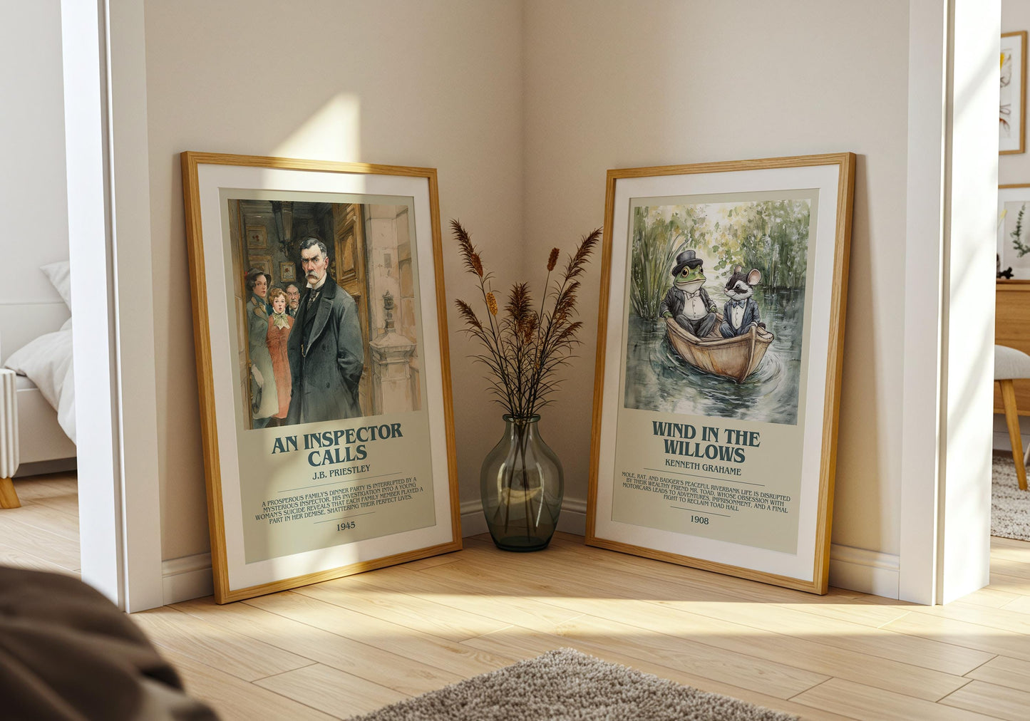 An Inspector Calls by J.B. Priestley | Descriptive Book Poster | Modern