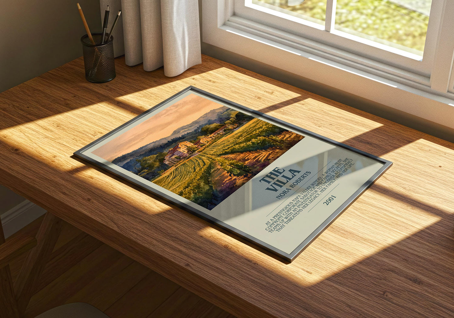 The Villa by Nora Roberts | Descriptive Book Poster | Modern