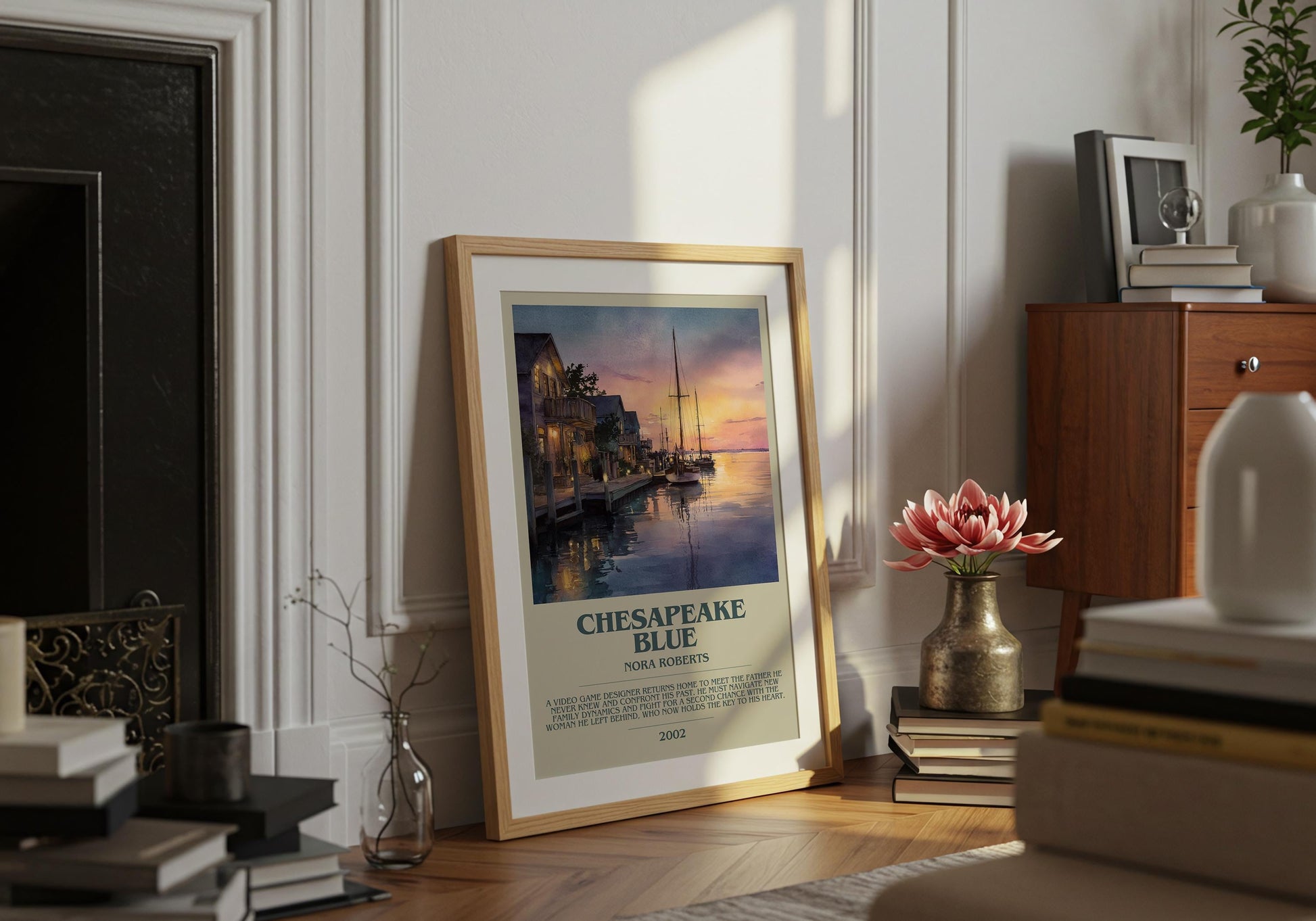 Chesapeake Blue by Nora Roberts | Descriptive Book Poster | Modern