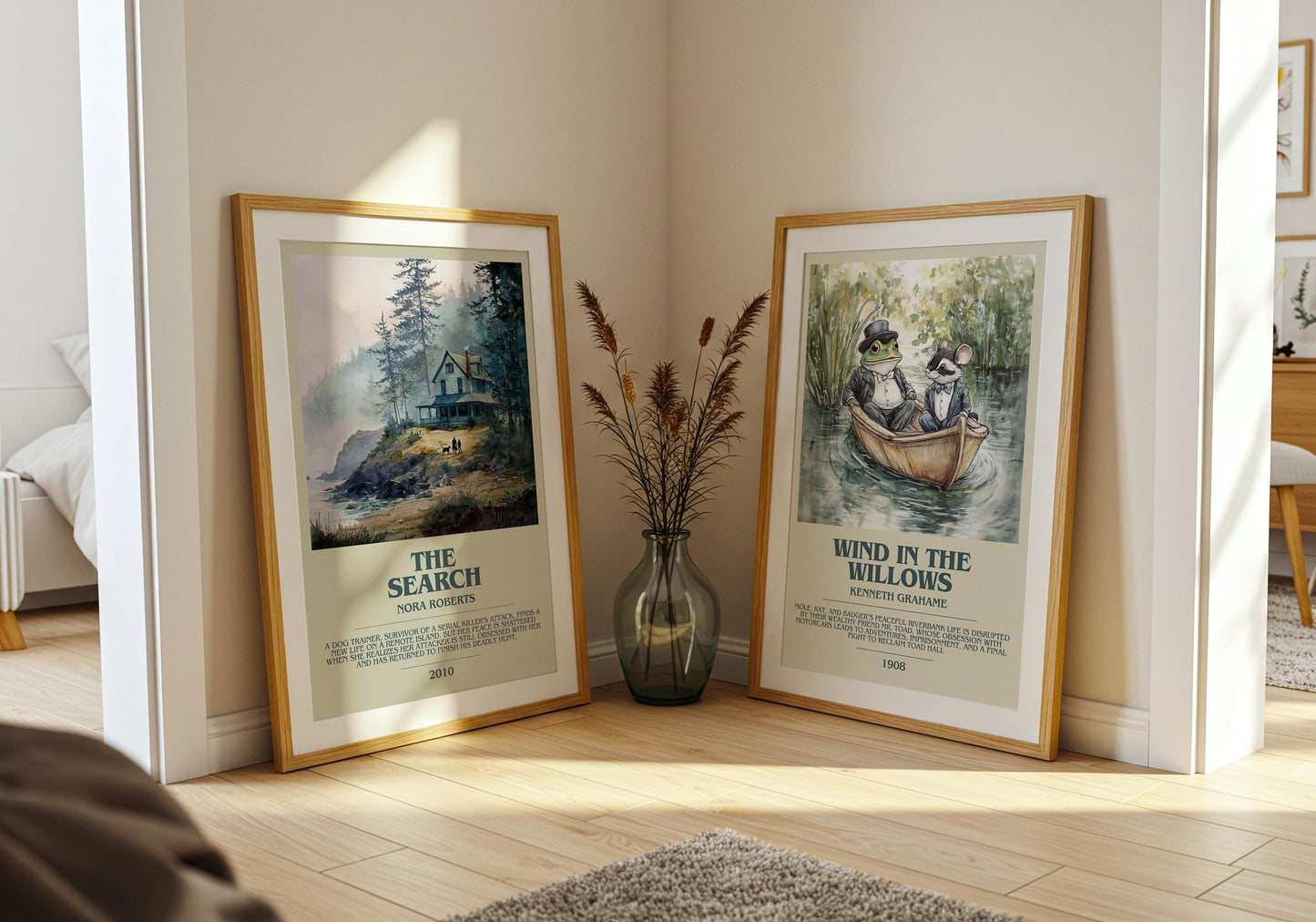 The Search by Nora Roberts | Descriptive Book Poster | Modern