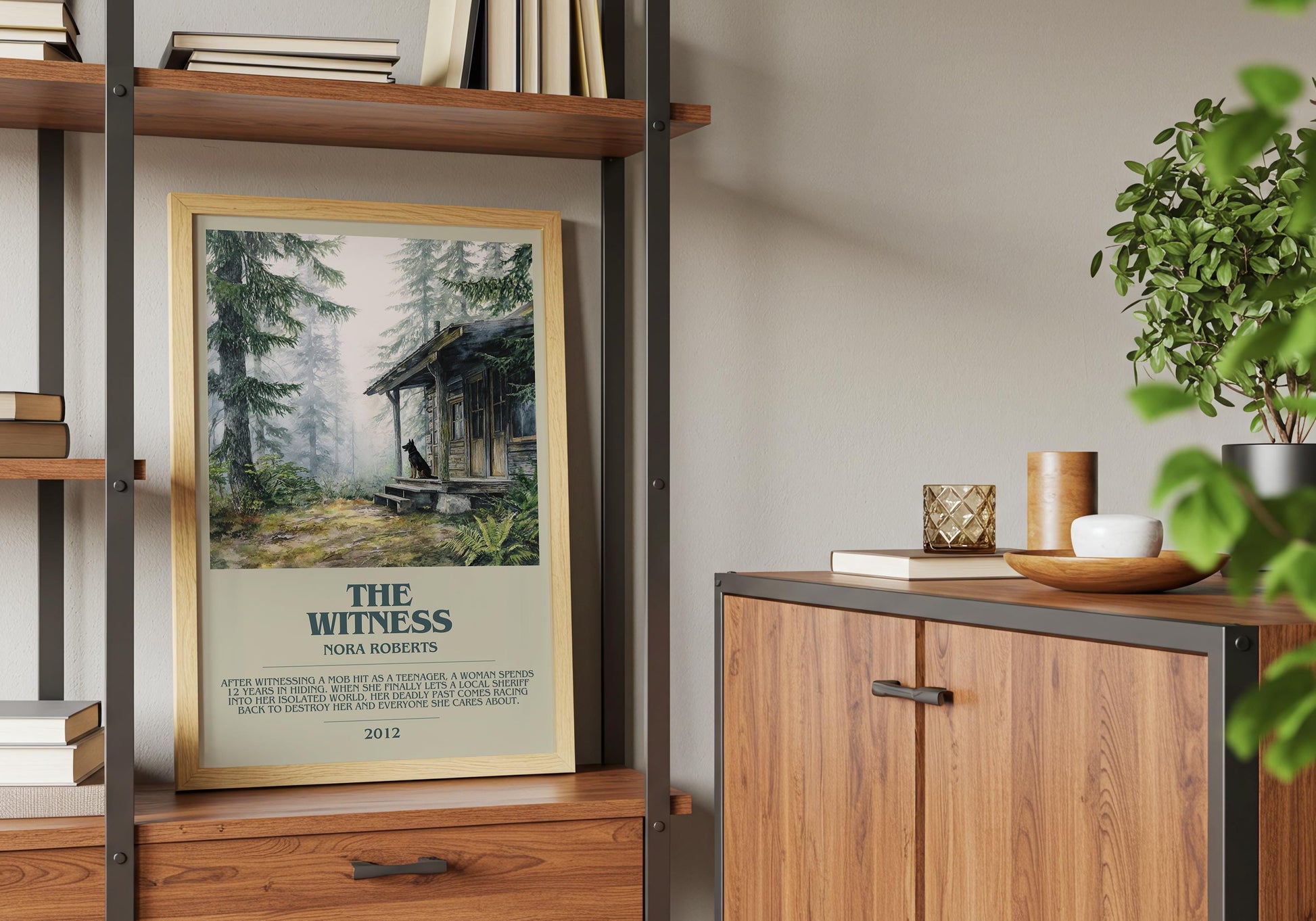 The Witness by Nora Roberts | Descriptive Book Poster | Modern