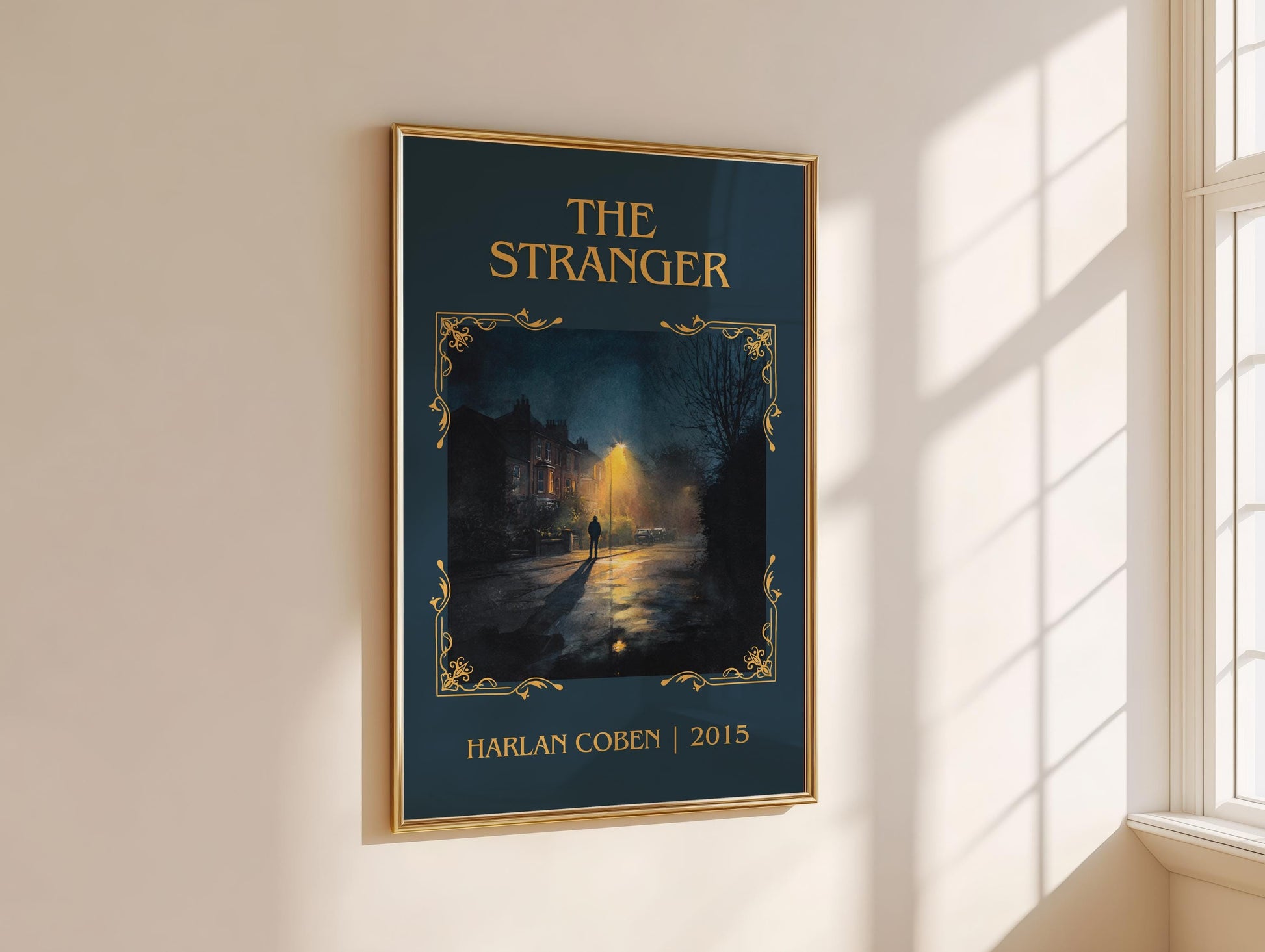 The Stranger by Harlan Coben Descriptive Poster Print. Free Delivery Wall Art Author & Blurb Book Artwork