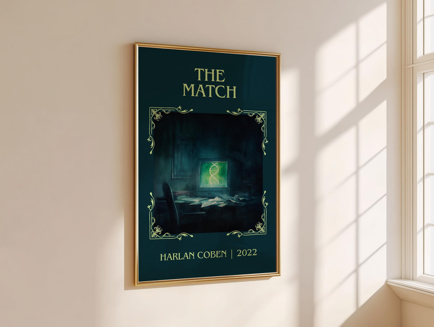 The Match by Harlan Coben Descriptive Poster Print. Free Delivery Wall Art Author & Blurb Book Artwork