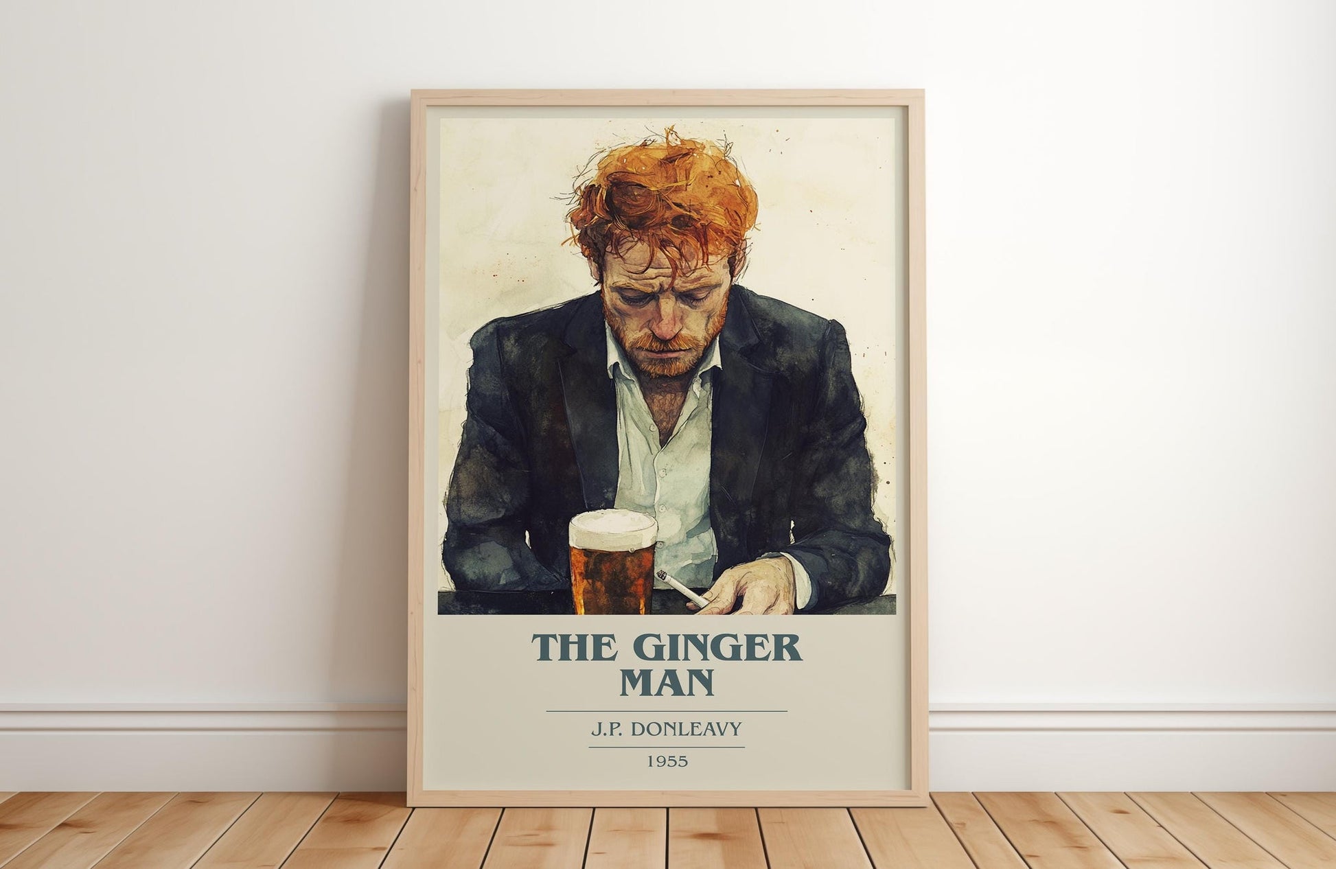 The Ginger Man book cover poster colour and style options – J.P. Donleavy book art
