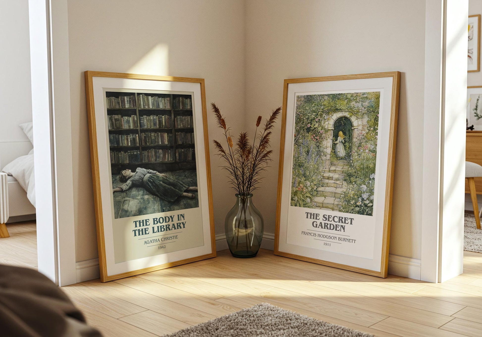 The Body in the Library book poster packaging – museum-quality print rolled in protective tube
