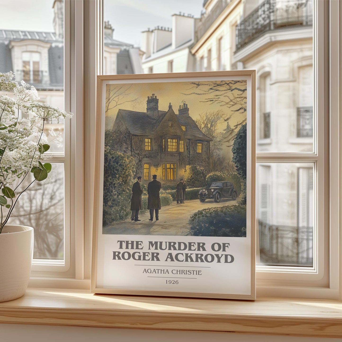 The Murder of Roger Ackroyd book cover poster colour and style options – Agatha Christie book art