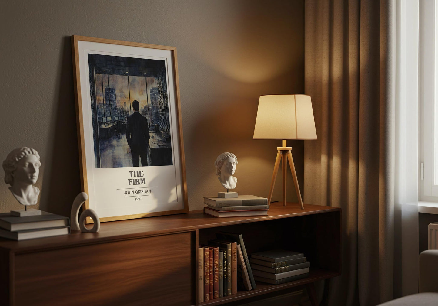 The Firm book cover book poster framed on wall – thriller wall art