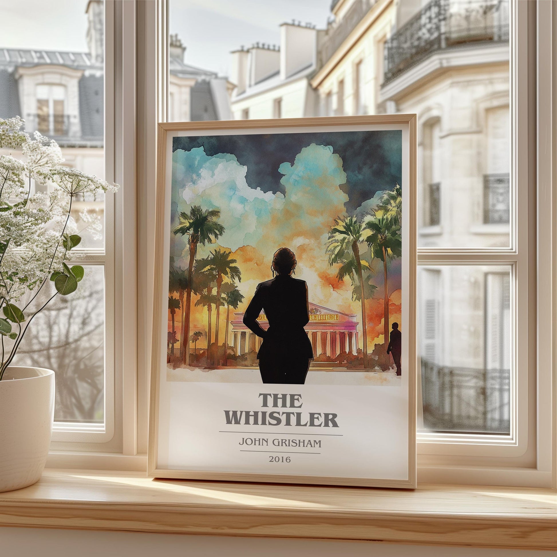 The Whistler book cover poster colour and style options – John Grisham book art