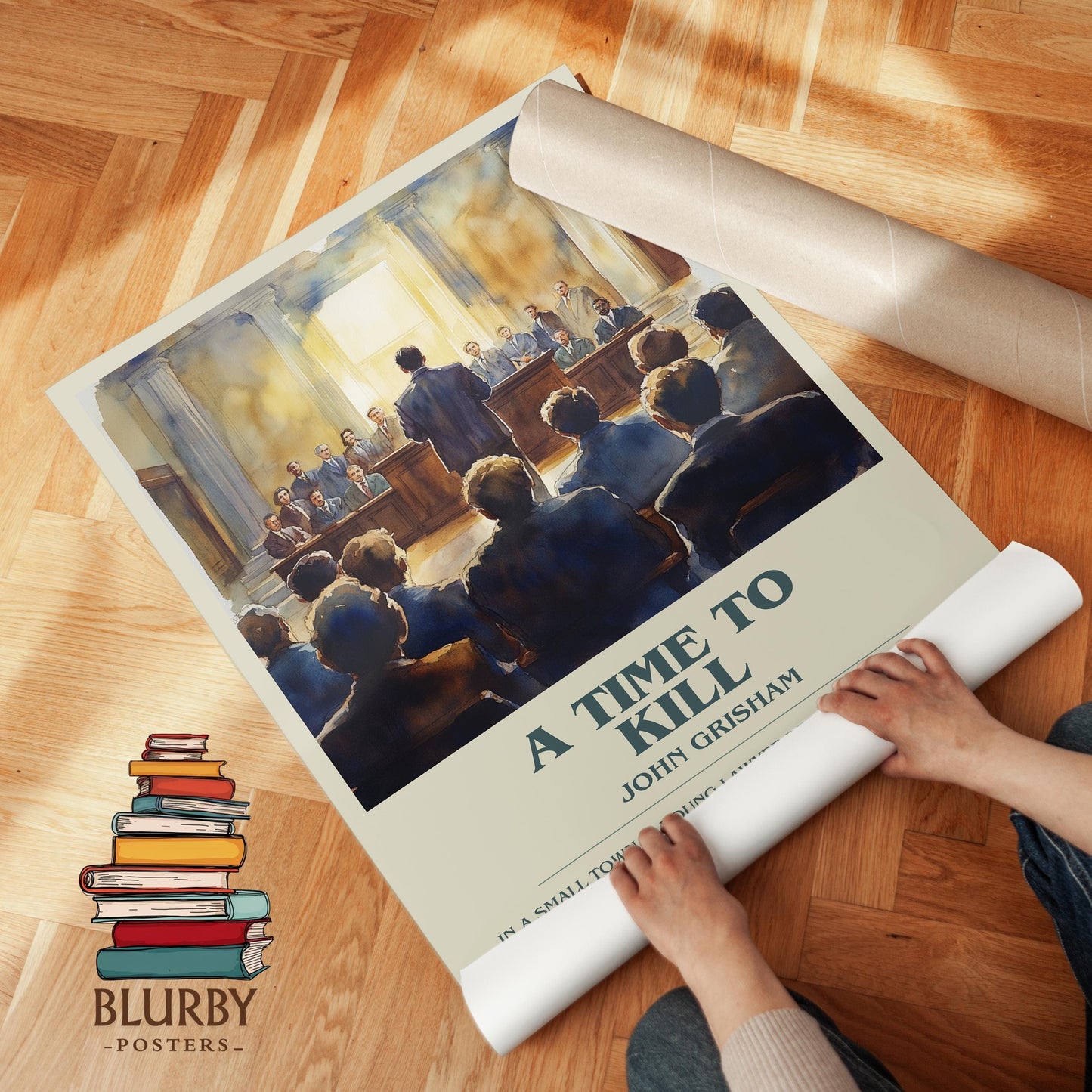 A Time To Kill by John Grisham | Descriptive Modern Book Art | Poster