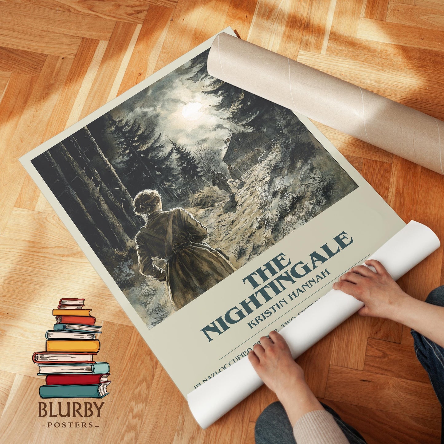 The Nightingale book poster packaging – museum-quality print rolled in protective tube