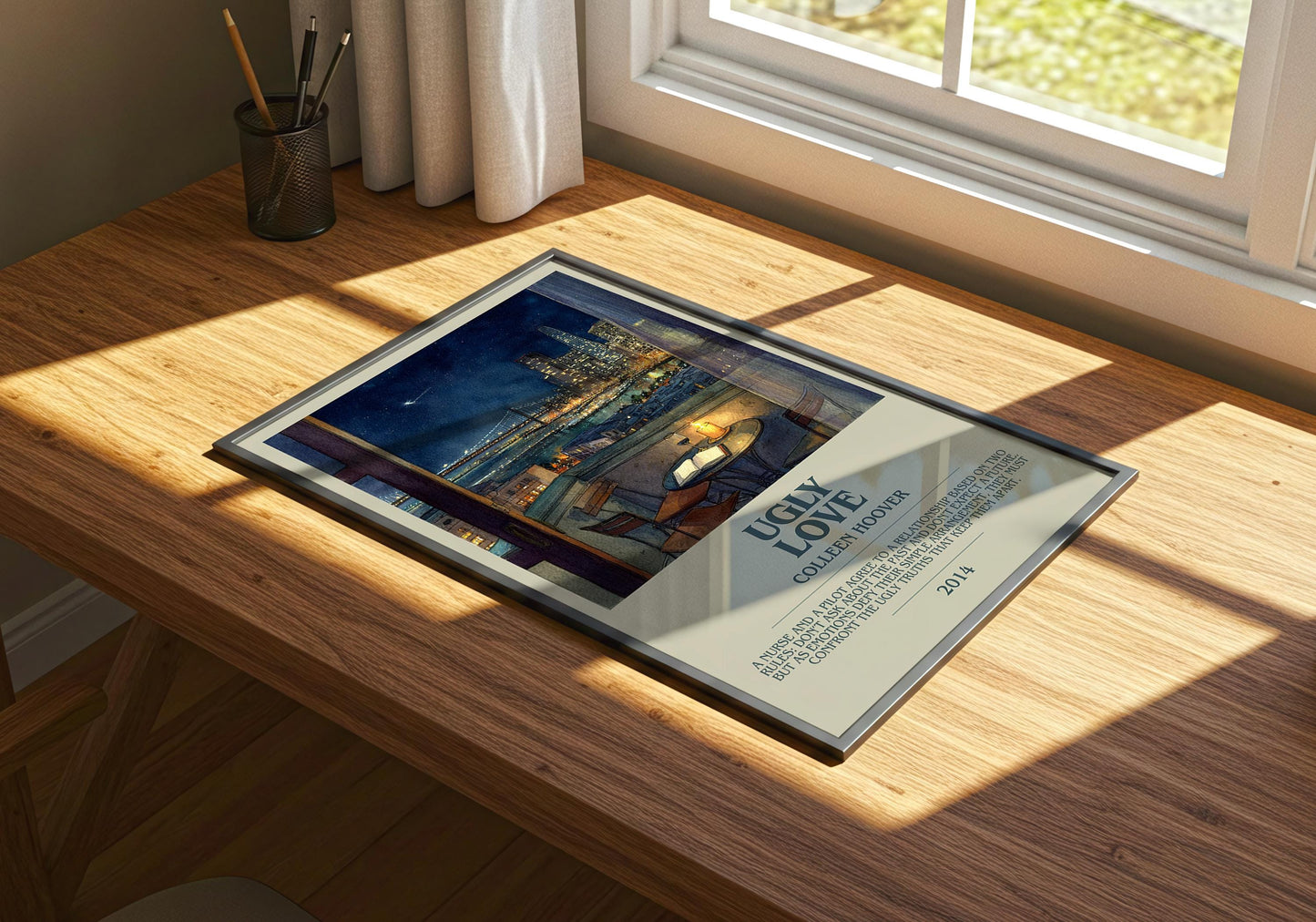 Ugly Love by Colleen Hoover | Descriptive Book Poster | Modern