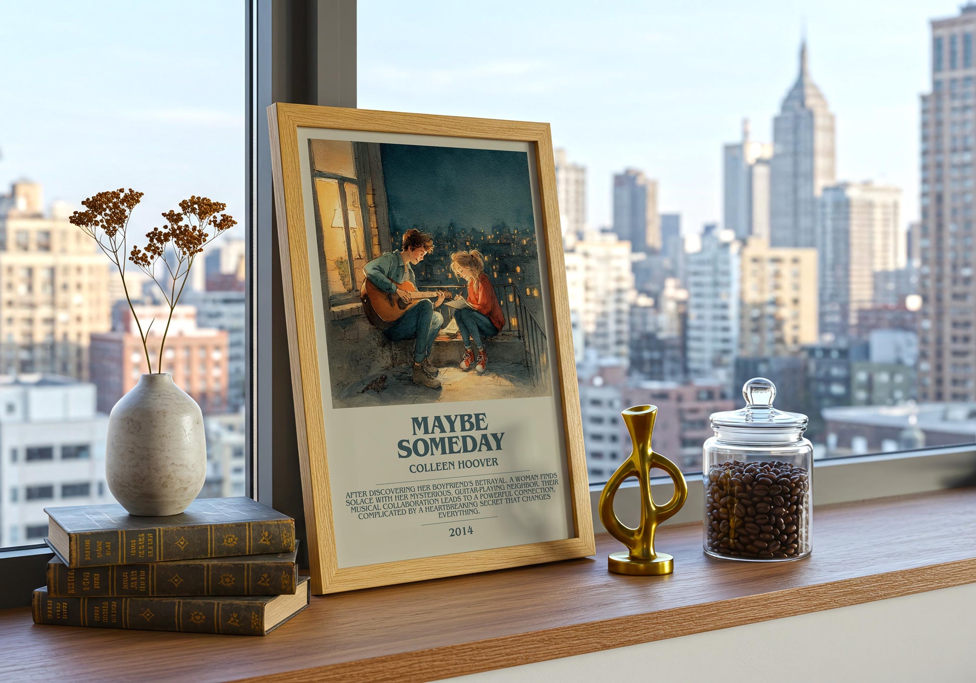 Maybe Someday by Colleen Hoover | Descriptive Book Poster | Modern