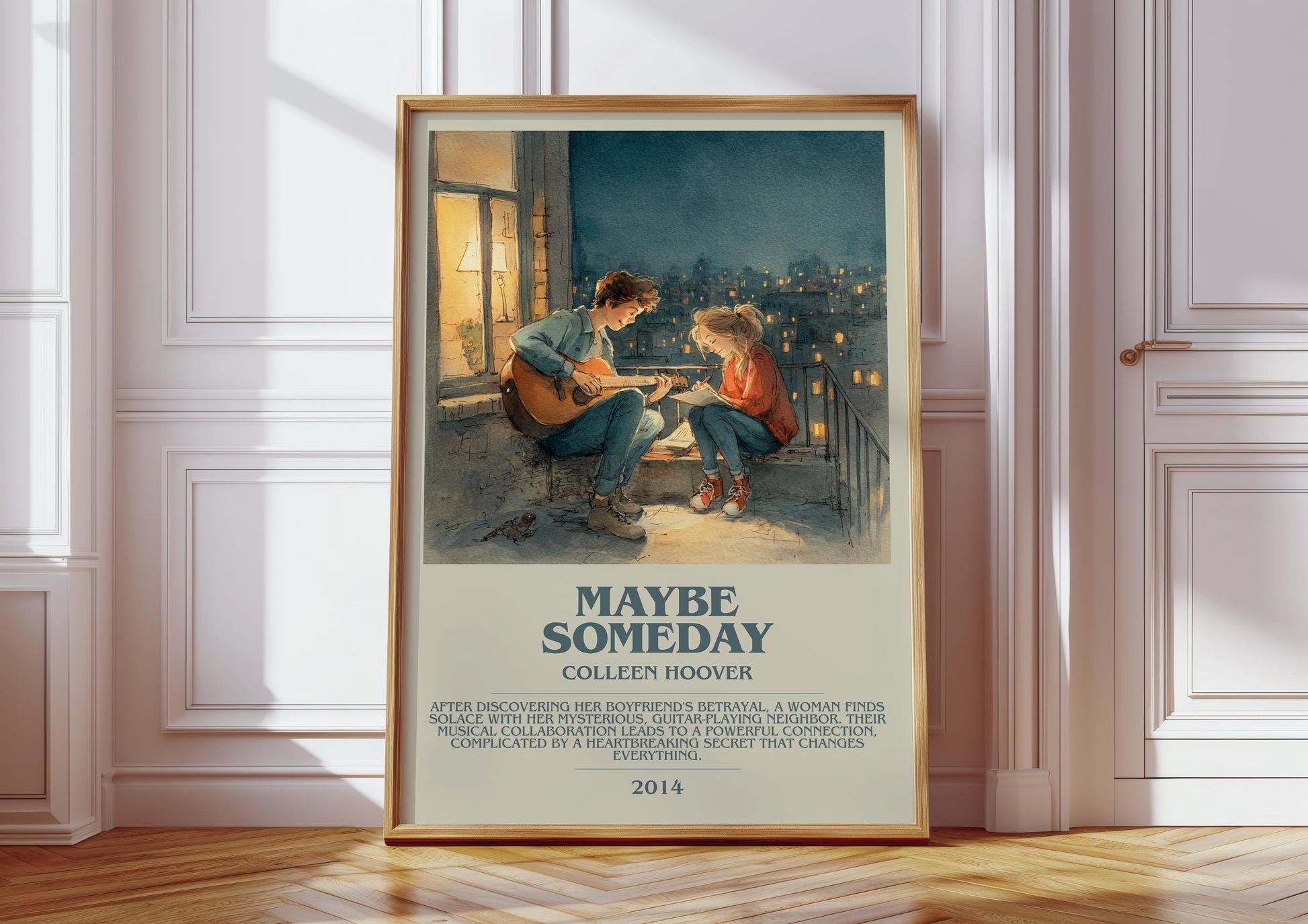 Maybe Someday by Colleen Hoover | Descriptive Book Poster | Modern