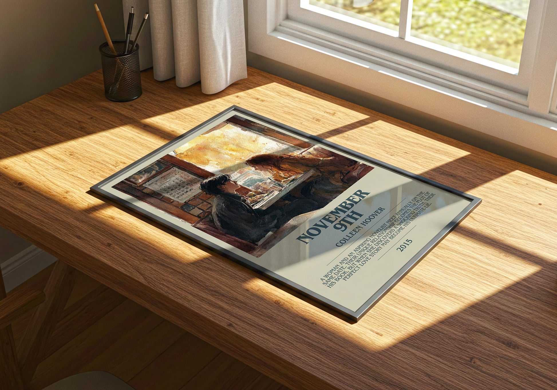 November 9th by Colleen Hoover | Descriptive Book Poster | Modern