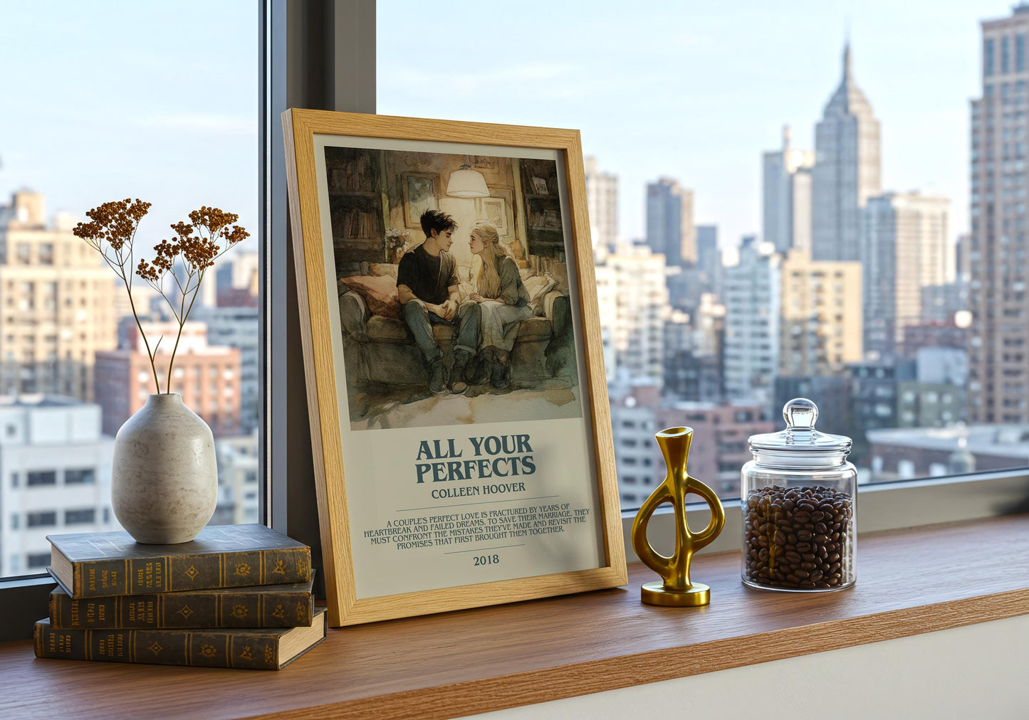 All Your Perfects by Colleen Hoover | Descriptive Book Poster | Modern