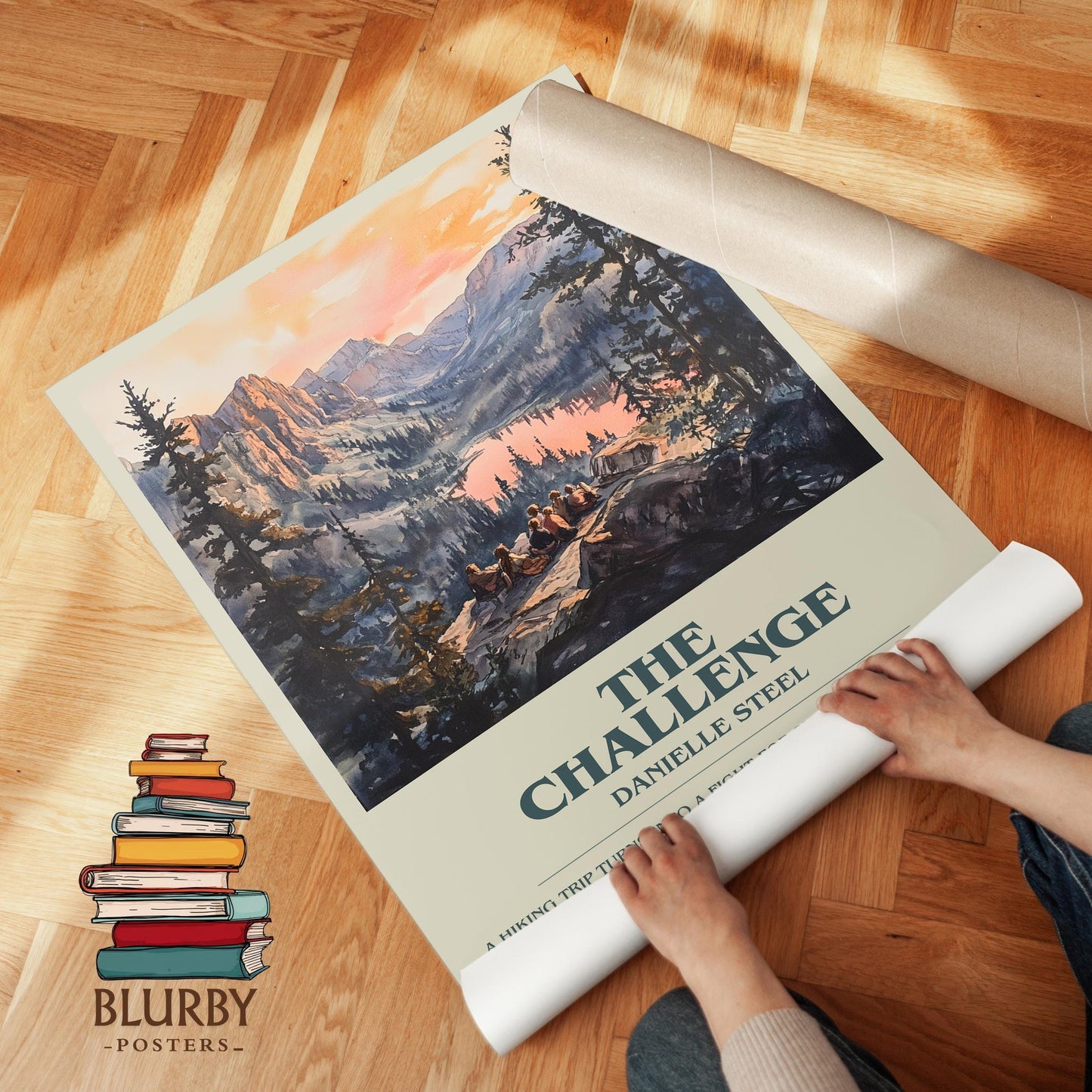 The Challenge book poster packaging – museum-quality print rolled in protective tube