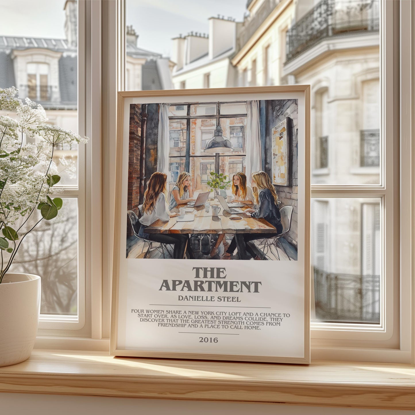 The Apartment bookish book poster framed on wall – romance wall art
