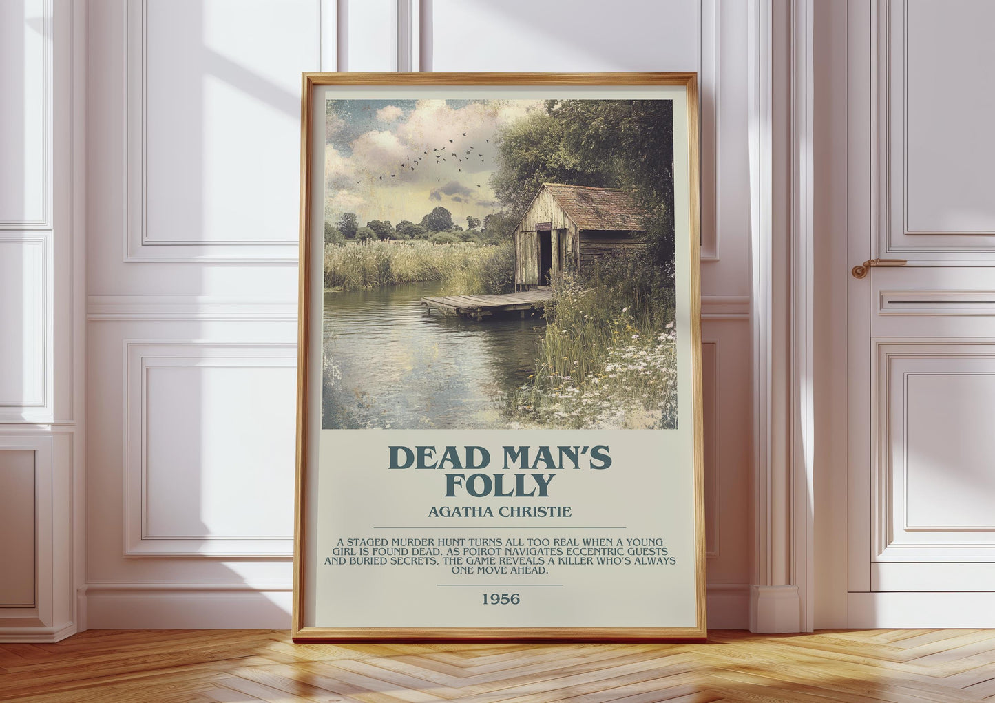 Dead Man's Folly by Agatha Christie | Descriptive Modern Book Art | Poster
