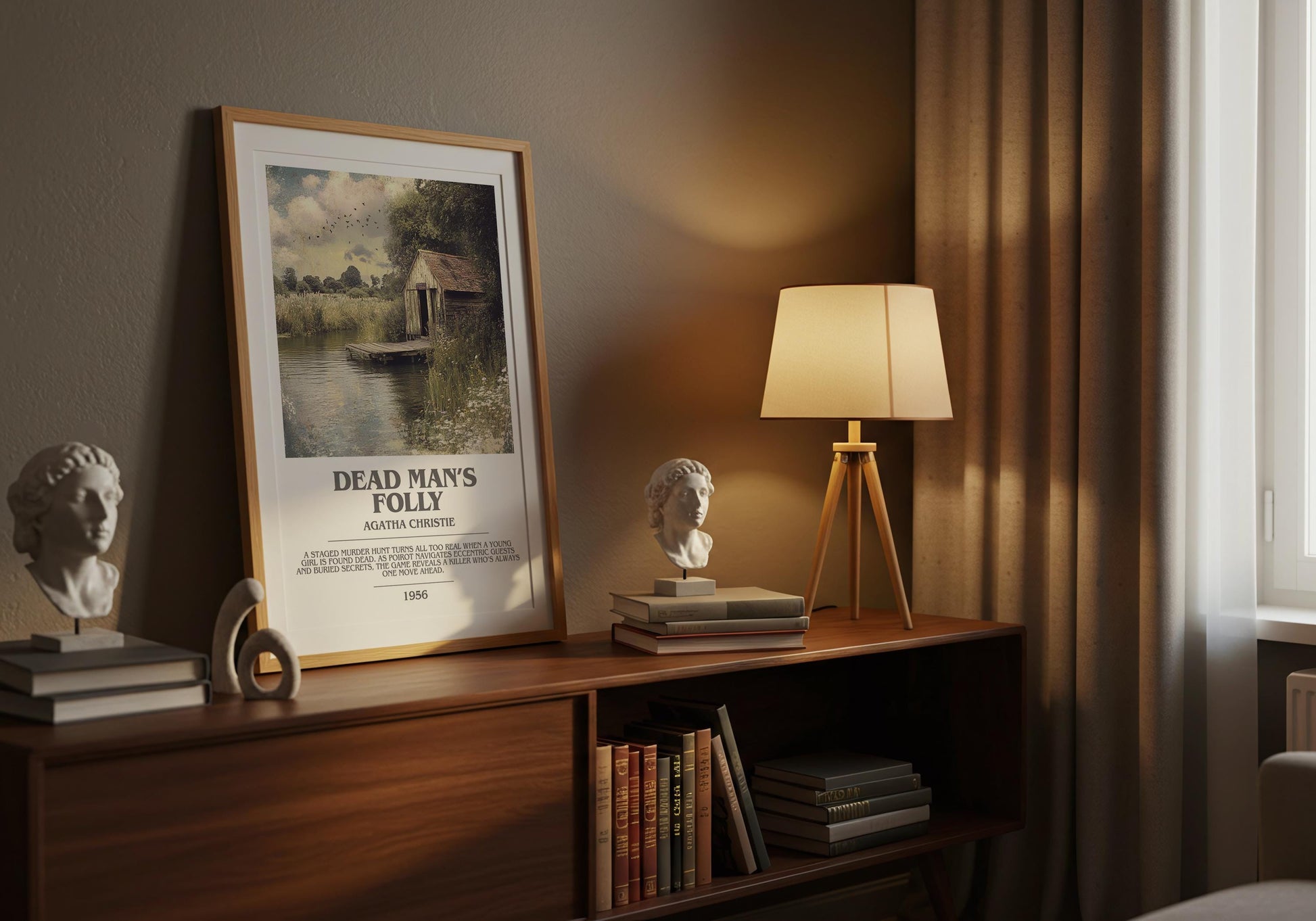 Dead Man's Folly by Agatha Christie | Descriptive Modern Book Art | Poster