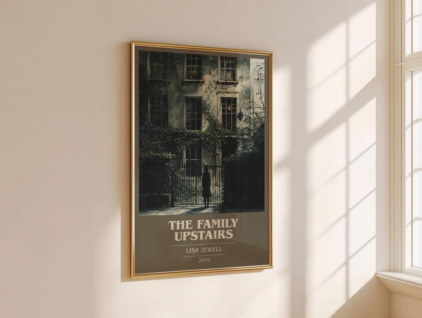 The Family Upstairs book cover book poster framed on wall – thriller wall art